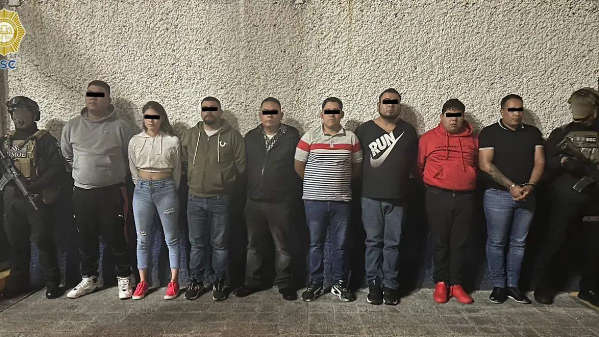 detenidos tlalpan extorsion SSC